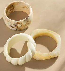 Elegant Colorful Waterproof Resin Bangles for Women Long Lasting Shine Custom Colors-Fashion Accessory for Traditional Modern - Product Image 4