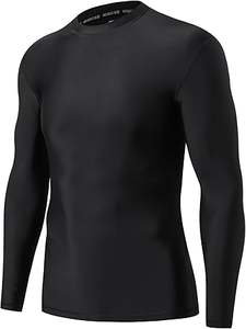 ADOREISM Rash Guard pour homme à manches longues UPF 50+ Protection solaire Chemises de compression de natation pour homme - Product Image 4