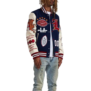 Veste universitaire personnalisée OEM veste universitaire Letterman de baseball pour hommes broderie Logos veste respirante pour hommes - Product Image 3