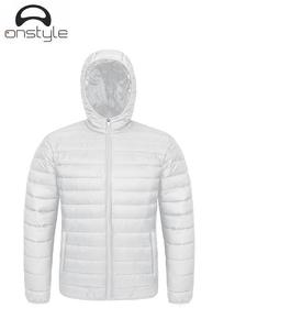Chaqueta acolchada de burbujas con capucha personalizada para hombre, abrigo cálido de invierno elegante y cómodo, chaqueta gruesa de lona para exteriores, estilo callejero - Product Image 5