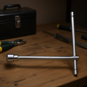 Llaves hexagonales cromadas con mango en T, herramienta premium para uso profesional - Product Image 3