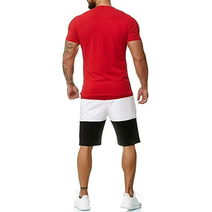 Conjunto de pantalones cortos deportivos informales de verano para hombre, camisetas de manga corta con cuello redondo, patrón impreso en 3D personalizable, oferta de liquidación térmica transpirable - Product Image 2