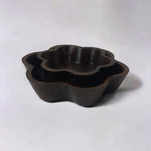 Salad Fruit Bowl Luxury <b>Walnut</b> Brown Hand-carve Mango Wood Dinnerware Set for Farmhouse Festival Party Kitchen <b>Table</b> Centerpiece - Product Image 5