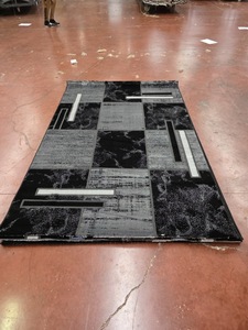 Alfombra Turca de Poliéster Afelpada Adiva, Tejida a Máquina con Diseño Jacquard, de Pelo Alto, Acolchada, Reversible, Lavable, Antideslizante y Antimicrobiana - Product Image 2