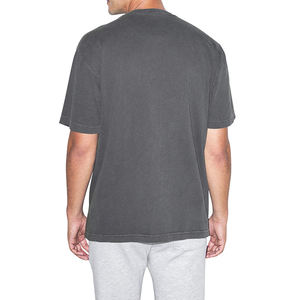 Camiseta Vintage Lisa para Hombre, 100% Algodón, Corte Regular, Hombros Caídos, Transpirable, 350g, Ropa Urbana, Venta al Por Mayor Personalizada - Product Image 3