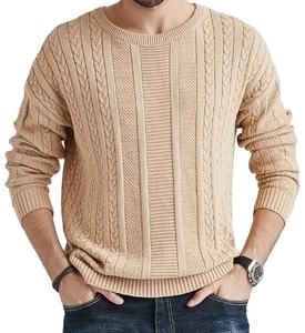 Prix raisonnable chandails en tricot pour hommes de qualité supérieure 100% coton fait nouveau Design tricoté fait vêtements d'hiver sweats - Product Image 1