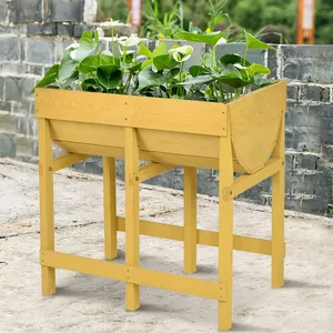 Grand lit de jardin surélevé en <span class=keywords><strong>bois</strong></span> de sapin pour le jardinage en plein air à usage domestique - Product Image 4