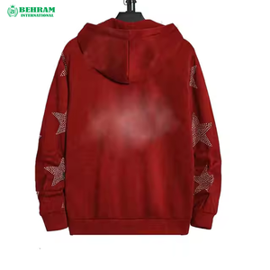 Sweat à capuche zippé uni personnalisé pour hommes sweats à capuche en molleton de coton vente en gros de poids lourds 400 GSM Premium sweats à capuche à fermeture éclair pour hommes prix bon marché - Product Image 5