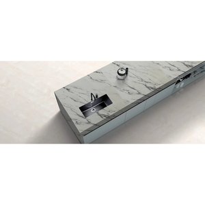 Calacatta Itali Unionstone Quartz, design moderne, application murale imperméable, grande dalle composée de cristal de quartz de qualité supérieure - Product Image 2