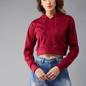 Sudadera con capucha de malla de algodón de alta calidad para mujer, ropa de Fitness con cordón, ropa de calle, estilo largo estampado de punto de invierno - Product Image 6