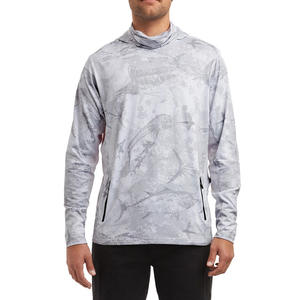 Ropa de pesca UPF50, camisas de pesca transpirables de secado rápido de manga larga para hombres, camisas con capucha de pesca, impresión por sublimación - Product Image 6