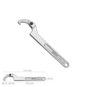 Chiave a Gancio Articolata per Tubi da 0/15 a 35 mm. - Product Image 2