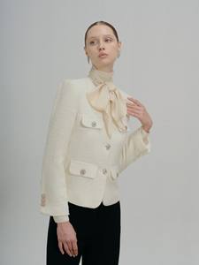 Venta caliente Lilian Tweed Jacket Ropa de mujer Nueva tendencia Traje y chaqueta de mujer Elegante estilo minimalista de alta moda - Product Image 5