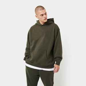 Sweat à capuche 100% coton unisexe de haute qualité, poids lourd 345GSM, col surdimensionné, motif imprimé solide, personnalisable pour l'hiver, vente en gros - Product Image 6