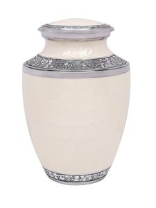 Hand Made Classy White Pearl Cremation <b>Urn</b> for Ashes <b>Large</b> Affordable <b>Urn</b> for Ashes <b>Large</b> Funeral Memorial - Product Image 2