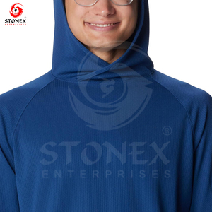 Sweat à capuche de pêche à séchage rapide de haute qualité avec logo personnalisé à manches longues et protection personnalisée - Product Image 1