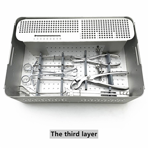 Instrumento médico Cirugía ósea Kit quirúrgico ortopédico con herramientas completas para fijación de tornillos de hueso Manual reutilizable - Product Image 4