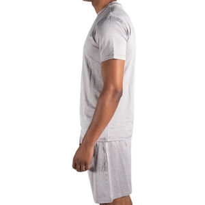 Vente en gros pas cher ensemble t-shirt et short pour hommes hauts à manches courtes et pantalons costumes d'été respirant décontracté ensemble de course à la mode - Product Image 6