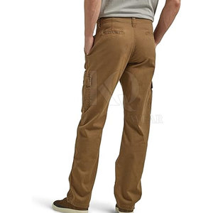 กางเกงคาร์โก้ผู้ชายสไตล์ลำลอง ผ้าฝ้าย 100% เอวกลาง น้ำหนักเบา ระบายอากาศได้ดี เหมาะสำหรับใส่ในชีวิตประจำวันและกิจกรรมกลางแจ้ง - Product Image 3