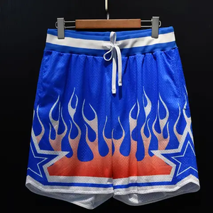 2026 Style extérieur haute rue coupe ample basket-ball maille Shorts pour hommes Street Style Hip Hop Shorts pour hommes avec personnalisation - Product Image 5