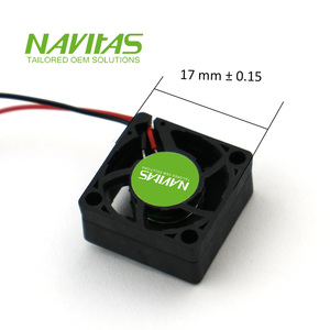 พัดลมระบายความร้อน17x17x8มม. ไมโคร DC พัดลมไร้แปรงขนาดเล็ก5V สำหรับระบายความร้อนด้วยไฟฟ้า - Product Image 4