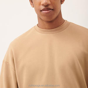 สเวตเชิ้ตสำหรับผู้ชายและผู้หญิงเสื้อสเวตเชิ้ตแบบสั่งตัดผ้าคอตตอน95% 260กรัมผ้าสแปนเด็กซ์5% ใช้ได้ทั้งชายและหญิง - Product Image 6