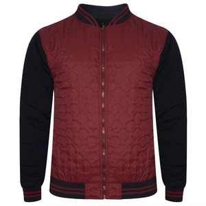Veste universitaire avec manches en similicuir, fermeture à boutons pression et bordure côtelée pour vêtements décontractés personnalisés - Product Image 4