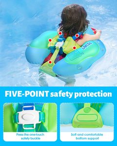 New Arrival Baby <b>Pool</b> Float with Canopy UPF50 Sun Protection <b>Inflatable</b> Infant Swim Float <b>for</b> 3 to 36 Months Travel Beach - Product Image 4