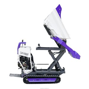 Trung Quốc <span class=keywords><strong>mini</strong></span> xăng Dumper xe tải 500kg Micro Crawler <span class=keywords><strong>loader</strong></span> kéo nâng cao nâng Dumper - Product Image 1
