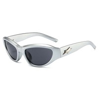 Lunettes de soleil personnalisées tendance 2024, lunettes de soleil UV400 pour hommes et femmes, lunettes de soleil rétro personnalisées Y2K, lunettes de soleil œil de chat Y2K