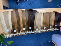 Extensions de cheveux humains naturels lisses en vrac, longueur 6-30 pouces, qualité 9A, pour tissage