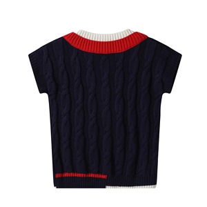 Kids School Uniform <b>Cardigans</b> Wholesale OEM Factory Direct Supplier Warm Knitwear Butterfly Sleeve Wool Liner Boys Girls Winter - Product Image 2
