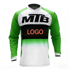 Jersey de Ciclismo MTB Personalizable, Superventas, con Bloques de Color en Degradado, de Secado Rápido y Transpirable, para Ciclismo de Montaña y Carreras Todoterreno, Disponible en Stock - Product Image 2
