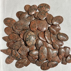 AAA + Grado 100% Natural Poppy Jasper Cabochon Piedra preciosa hecha a mano para la fabricación de joyas Piedra de forma de tamaño mixto Jasper Piedra preciosa única, - Product Image 5