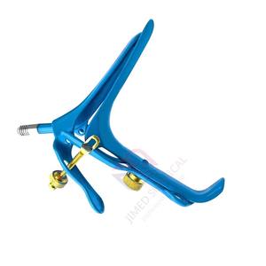 เครื่องถ่างช่องคลอดแบบแมนนวลขนาดกลาง ทำจากสแตนเลสสีทอง พร้อมระบบล็อคแบบรวดเร็ว ใช้ซ้ำได้ ได้รับการรับรองมาตรฐาน CE อุปกรณ์ทางนรีเวชเกรดทางการแพทย์แบบกำหนดเอง - Product Image 4