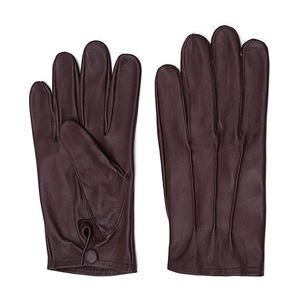 Gants d'habillage en cuir d'hiver de style nouveau du Pakistan Gant d'habillage décontracté en peau de mouton de conception personnalisée pour hommes - Product Image 4