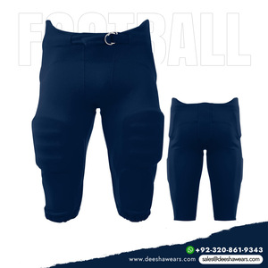 Pantalon de football américain série 100, solide et intégré, avec protections intégrées, tissu durable, grande taille, pour l'été, pour les entraînements et les matchs, pour adultes - Product Image 6