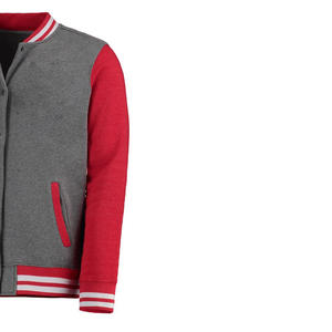 Veste universitaire brodée sur mesure avec corps en laine et manches en cuir, veste de style lettreman OEM pour hommes et femmes - Product Image 3