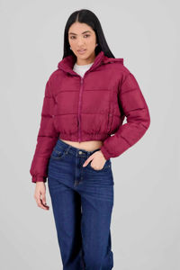<b>Top</b> Selling Women Cropped Puffer Jackets Customized Color Quilted Winter <b>Coat</b> High Neck Zipper Closure Dyed Cotton - Product Image 4