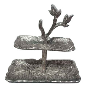 Hammered design <b>Cup</b> <b>Cake</b> Server Wedding And Other Parties Catering Serving Stand In Rounded Shape With Glass Dome For Bars - Product Image 6