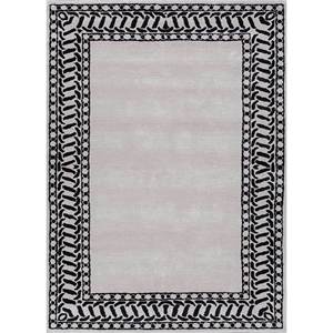 Tapis linéaires en laine et viscose tuftés à la main, couleur ivoire, géométriques, pour la maison, le salon, la chambre, rectangulaires 9x12, rayés, pour couloir - Product Image 1