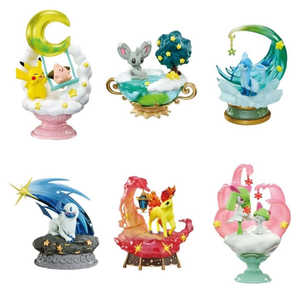 ReMent Série Pokémon Starrium Coffret Complet 6 Boîtes Scellées Résine Nuit Luneuse Rêveuse Source Animation Japonaise 12+ Unisexe - Product Image 1