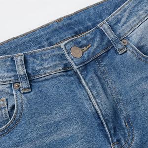 Casual Woman <b>Denim</b> Pants New Stylish Cotton Ripped Butt Lift Hot Women Jeans Customized Logo Premium Trendy Fashion <b>Trousers</b> - Product Image 4