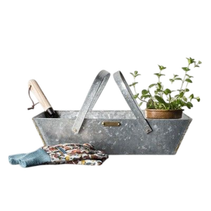 Personnalisé intérieur/extérieur résistant aux intempéries en acier inoxydable pot de fleurs décoratif en acier galvanisé fenêtre jardinière en acier - Product Image 3