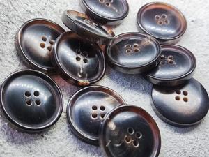 Natural Wholesale Buffalo Horn Finished <b>Button</b> Blank for Clothing Accessories High Quality - Product Image 3