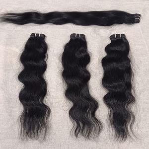 Extensions de cheveux Remy indiens éthiques de haute qualité de 24 pouces Cheveux humains de style éthique de vague naturelle - Product Image 4