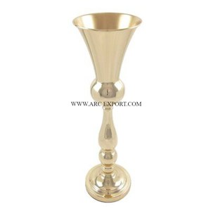 Aluminium Argent Ware Décoration de Table Trompette Deluxe Qualité Grande Taille Décoration de la Maison Vases à Fleurs Nouveaux Designs Fantaisie Trompette - Product Image 6