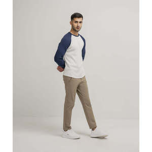 Camisa raglán de punto de gofre para hombre para temporada de otoño - Product Image 4