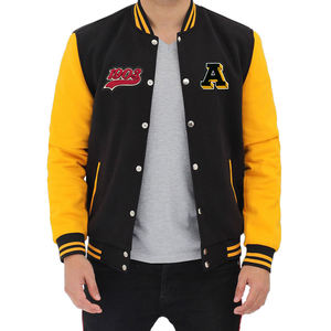 Meilleures ventes Vestes universitaires en laine unisexe Logo personnalisé Veste d'hiver décontractée de baseball à capuche chauffante respirante pour hommes - Product Image 5