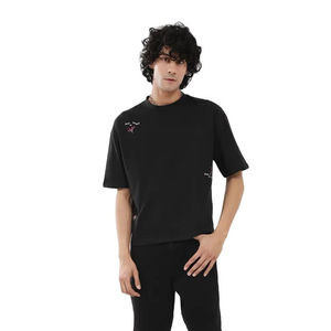 เสื้อยืดเทอร์รี่ผ้าฝ้าย100% โอเวอร์ไซส์ลายโอเวอร์ไซส์สำหรับผู้ชาย - Product Image 1